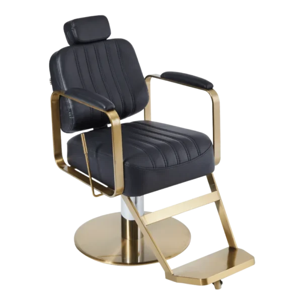 The Lexi Reclining Chair - Black & Gold