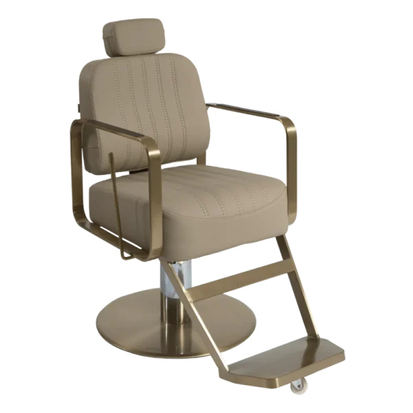 The Lexi Reclining Chair - Caramel & Gold
