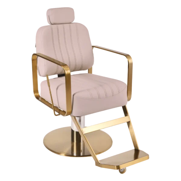 The Lexi Reclining Chair - Pink & Gold