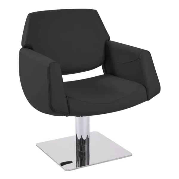 The Lunar Pod Salon Styling Chair - Silk Black