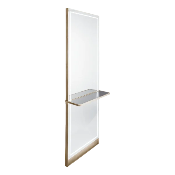 The Madrid Styling Unit with Shelf - Gold