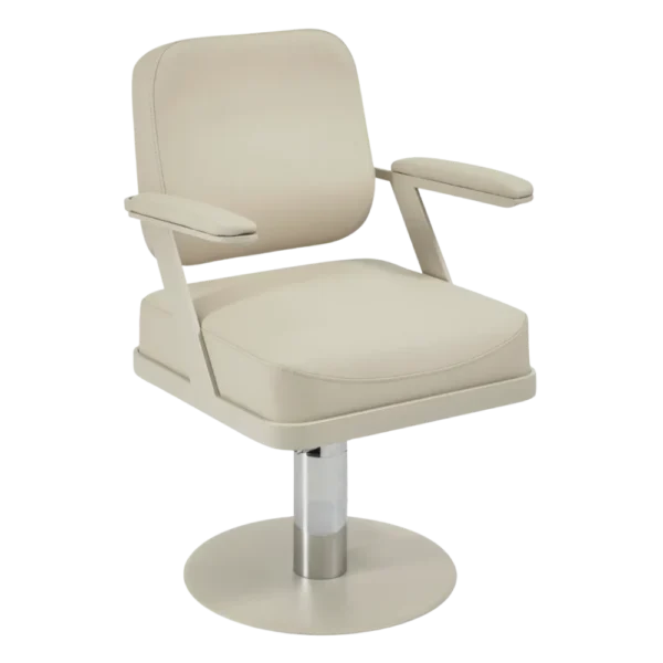 The Penni Salon Styling Chair - Pure Ivory