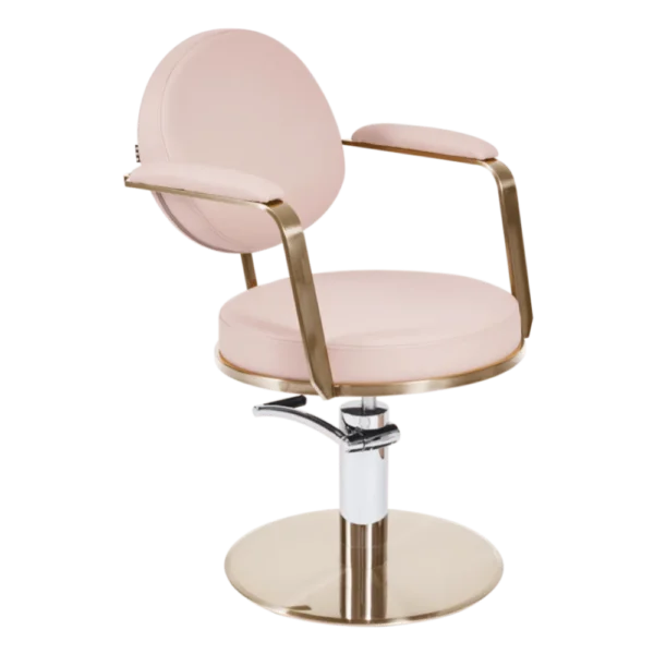 The Poppi Salon Styling Chair - Pink & Gold