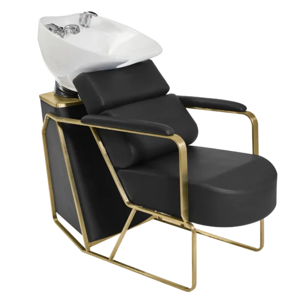 The Rosie Salon Backwash Unit - Black & Gold