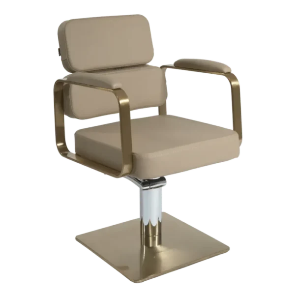 The Rosie Salon Styling Chair - Caramel & Gold