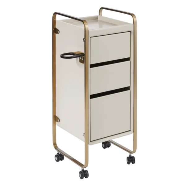 The Sapphire Salon Trolley - Ivory & Gold