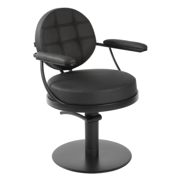 The Tulip Salon Styling Chair - Midnight Black