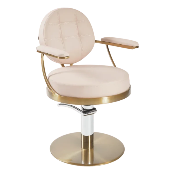 The Tulip Salon Styling Chair - Pink & Gold