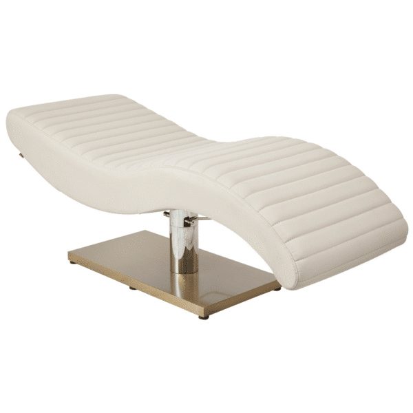The Hourglass Lash Bed with Height Adjustable Pump - Ivory & Gold by SEC