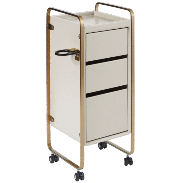 The Sapphire Salon Trolley - Ivory & Gold by SEC