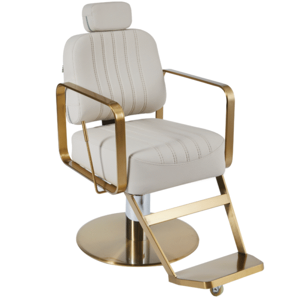 The Lexi Reclining Chair - Ivory & Gold by SEC