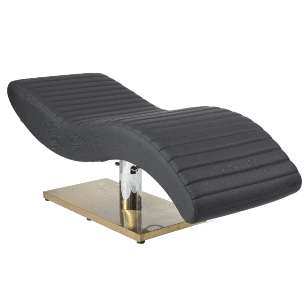 The Hourglass Lash Bed with Height Adjustable Pump - Black & Gold by SEC