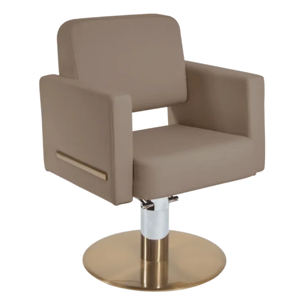 The Daisi Salon Styling Chair - Mocha & Copper