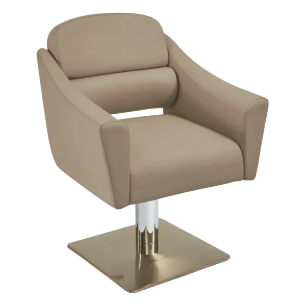 The Ferni Salon Styling Chair - Caramel & Gold