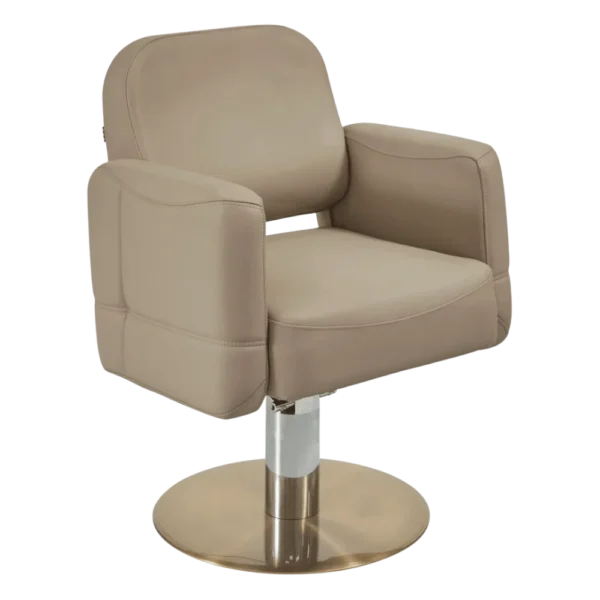 The Indie Salon Styling Chair - Caramel & Gold