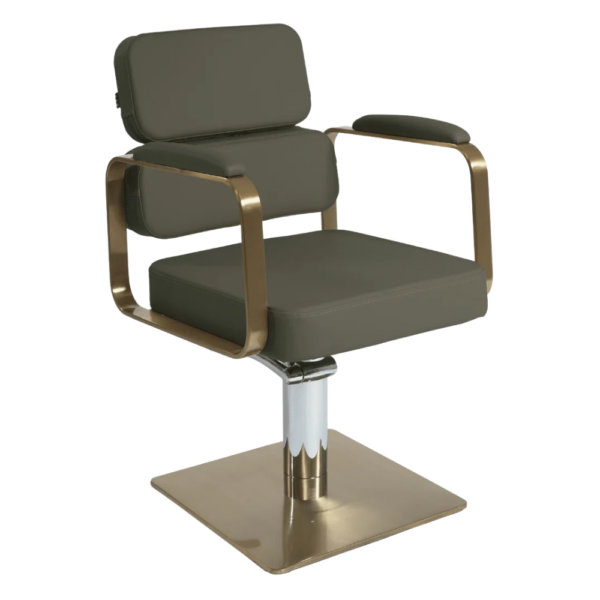 The Rosie Salon Styling Chair - Khaki & Gold