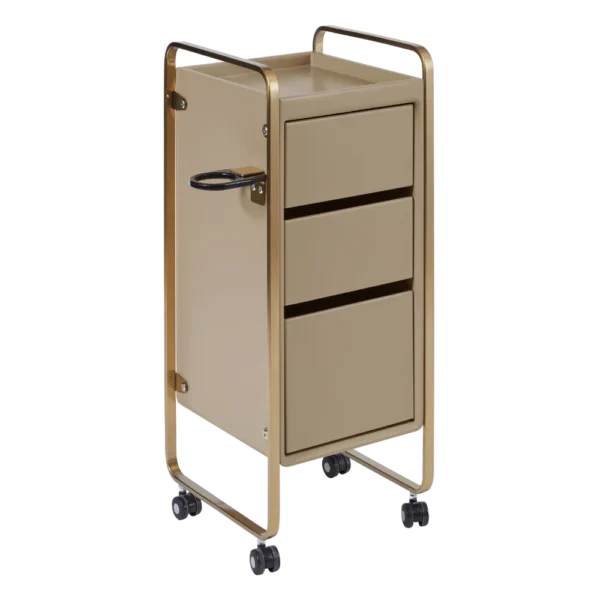 The Sapphire Salon Trolley - Caramel & Gold