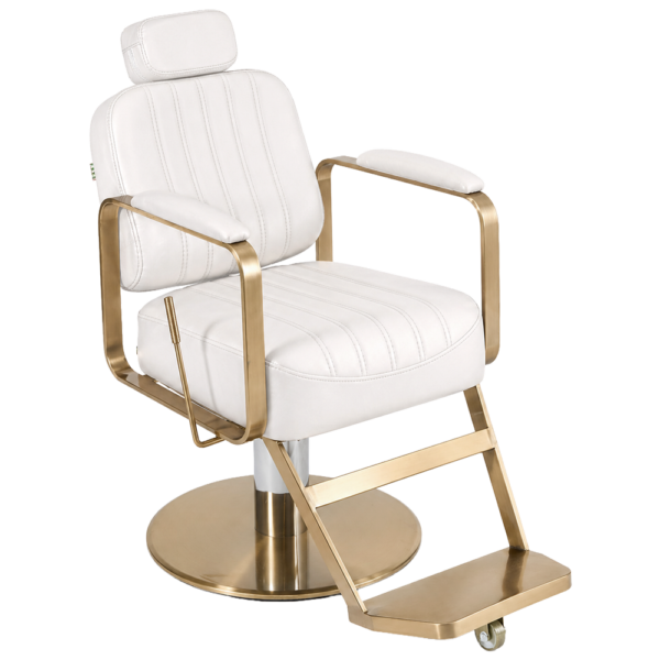 The Lexi Reclining Chair - White & Gold by SEC
