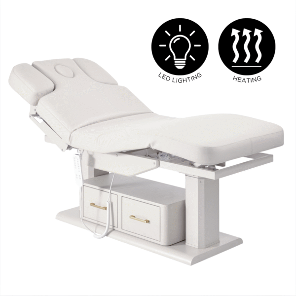 The Betti Electric Massage Bed - White by SEC