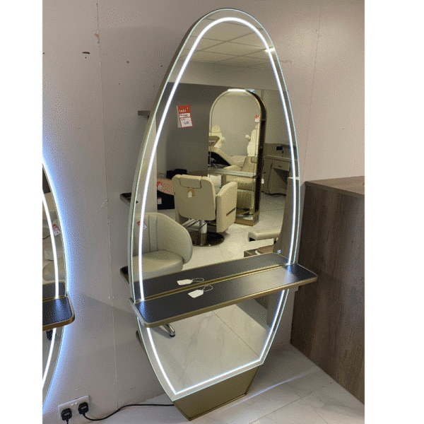 The Olive Styling Unit with Storage - Champagne Gold by SEC - CLEARANCE - CL35M