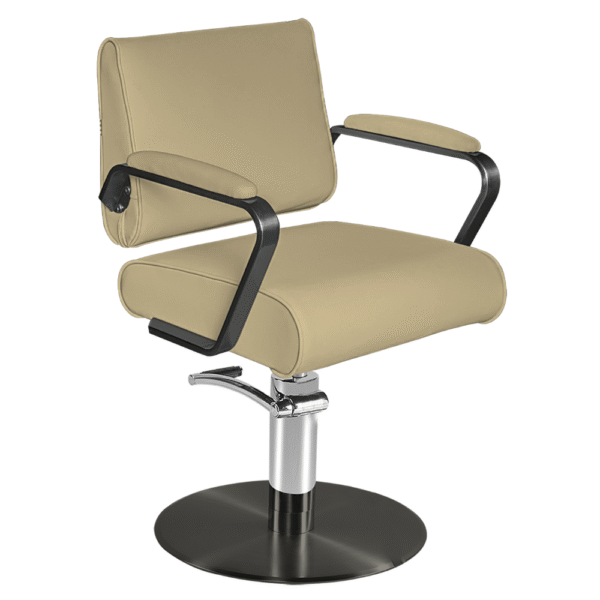 The Leila Salon Styling Chair - Sand & Graphite by SEC