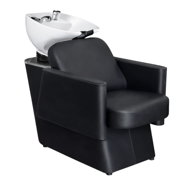 The Amari Salon Backwash Unit - Black & Silver by SEC