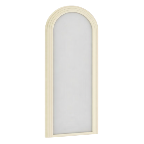 The Tori Arched Salon Mirror - Pure Ivory by SEC