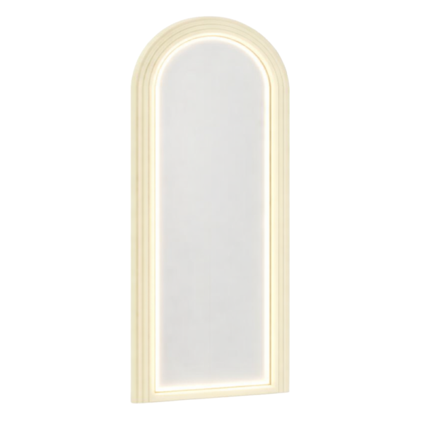 The Kali Arched Salon Mirror - Pure Ivory by SEC