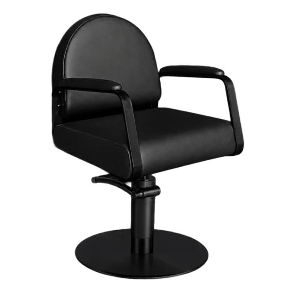 The Jaime Salon Styling Chair - Midnight Black