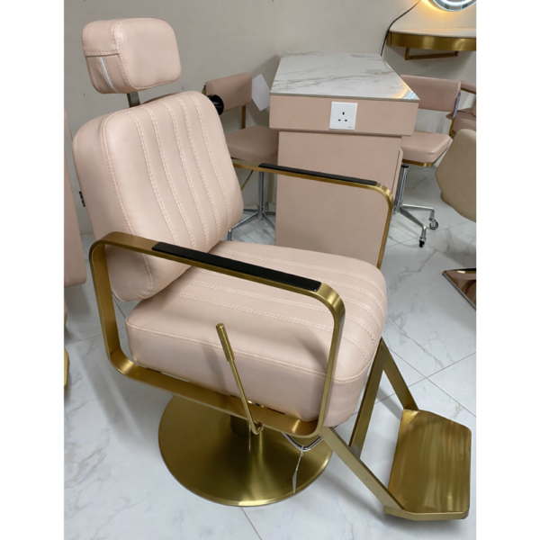 The Lexi Reclining Chair - Pink & Gold by SEC - Clearance - CL54Y