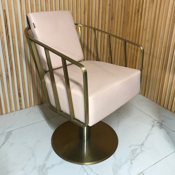 The Willow Salon Styling Chair - Pink & Gold by SEC - Clearance - CL55O