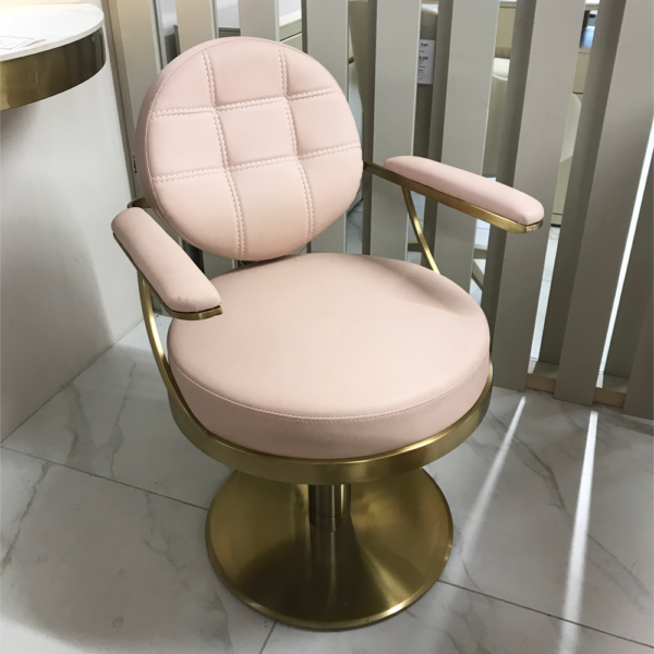 The Tulip Salon Styling Chair - Pink & Gold by SEC - Clearance - CL55P