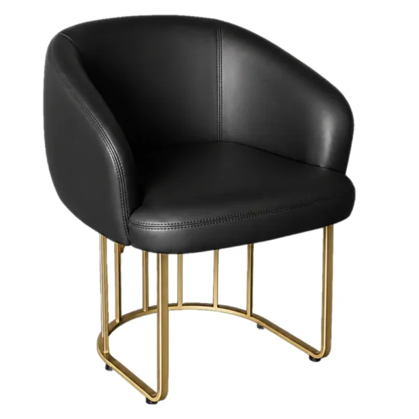 The Gigi Client Chair - Black & Gold