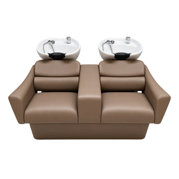 The Ferni Double Salon Backwash Unit - Mocha & Gold
